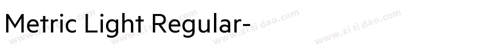 Metric Light Regular字体转换